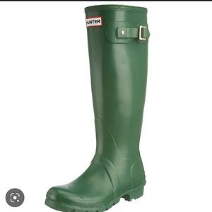 Tall Green Hunter Rain Boots